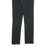LEVI'S Womens Black Slim Skinny Denim Medium W26 L29 Cotton Blend Zip Jeans