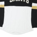 NFL Mens Black & White New Orleans Saints Long Sleeve Crew Neck 2XL Shirt