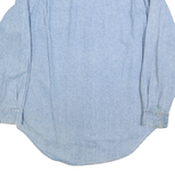 GAP Mens Light Blue Denim Shirt S Button Pocket Casual Cotton Blend