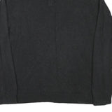 NAUTICA Mens Black Patterned Jumper Pullover Crew Neck Basic Knit XL Cotton