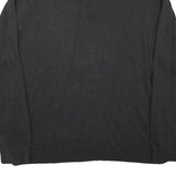 NAUTICA Mens Black Patterned Jumper Pullover Crew Neck Basic Knit XL Cotton