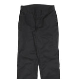 RED KAP Womens Cotton Blend Black Regular Fit Straight Leg Trousers W30 L32
