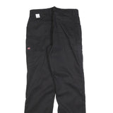 RED KAP Womens Cotton Blend Black Regular Fit Straight Leg Trousers W30 L32