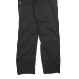 RED KAP Womens Cotton Blend Black Regular Fit Straight Leg Trousers W30 L32