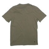 TIMBERLAND Mens Green S Cotton T-Shirt Short Sleeve Crew Neck Logo Graphic