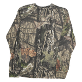 FIELD & STREAM Mens Green Camouflage Print Long Sleeve Crew Neck T-Shirt S