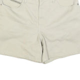 NO EXCUSES Womens Shorts Cream Casual Plain M W30 Cotton Blend Summer
