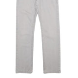 LEVI'S Boys Slim Fit Light Grey Cotton Blend Trousers W26 L26 Zip Pockets