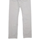 LEVI'S Boys Slim Fit Light Grey Cotton Blend Trousers W26 L26 Zip Pockets
