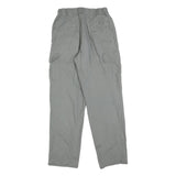 COLUMBIA Mens Cotton Blend Grey Regular Cargo Trousers W26 L32 Zip Closure