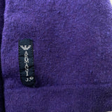 Armani Jeans Jumper - Large Purple Wool Blend