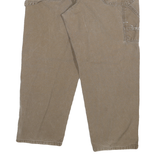 DICKIES Mens Jeans Beige Relaxed Straight Denim Medium W38 L30 Workwear Zip