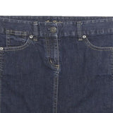ANN TAYLOR Womens Blue Denim Mini Skirt Cotton Blend Size L Casual Stylish