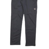 DICKIES Mens Cotton Blend Black Regular Straight Trousers W32 L32 Workwear Zip