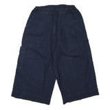 Mens Navy Casual Cotton Blend Cargo Shorts S W28 Pocketed AGarment