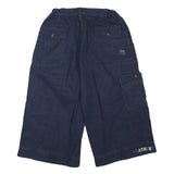 Mens Navy Casual Cotton Blend Cargo Shorts S W28 Pocketed AGarment