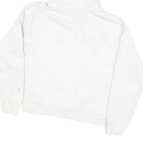 CHAMPION Womens White Pullover Hoodie S Cotton Blend Casual Sportswear