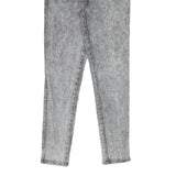 NIX NIX NIX Womens Slim Grey Denim Light Jeans W25 L30 Cotton Blend Zip