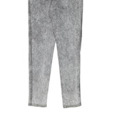 NIX NIX NIX Womens Slim Grey Denim Light Jeans W25 L30 Cotton Blend Zip