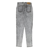 NIX NIX NIX Womens Slim Grey Denim Light Jeans W25 L30 Cotton Blend Zip