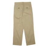 TOMMY HILFIGER Mens Cotton Blend Beige Regular Fit Straight Leg Trousers W28 L27