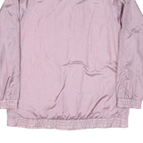 HALLAND Womens Pink Nylon Jacket M Zip Plain Lightweight Casual Outerwear