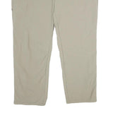 SCHOFFEL Womens Relaxed Beige Nylon Trousers W38 L28 Outdoor Leisure Zip