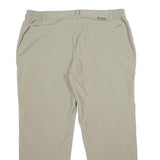 SCHOFFEL Womens Relaxed Beige Nylon Trousers W38 L28 Outdoor Leisure Zip