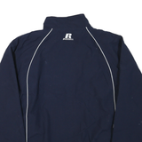 RUSSELL ATHLETIC Mens Navy Blue Notre Dame Basketball Track Zip Jacket L