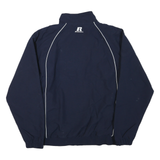 RUSSELL ATHLETIC Mens Navy Blue Notre Dame Basketball Track Zip Jacket L