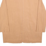 ZARA WOMAN Womens Beige Oversized Jacket S Polyester Blend Plain Lightweight