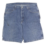 WRANGLER Mens Denim Blue Cargo Shorts L W38 Cotton Casual Summer