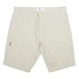 FJALLRAVEN Womens Shorts Beige Casual XL W38 Outdoor Lightweight Polyester Blend