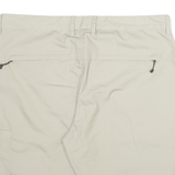 FJALLRAVEN Womens Shorts Beige Casual XL W38 Outdoor Lightweight Polyester Blend