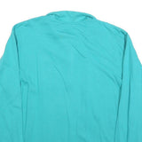 FREE SPORT Mens Blue Crew Neck S Ski Graphic Print Half Zip Sweatshirt
