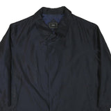SANYO Mens Black Button Jacket 4XL Polyester Blend Classic Plain Lightweight