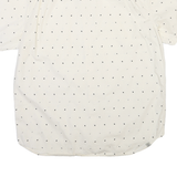 VANS Mens White & Black Dot Pattern Shirt L Cotton Blend Casual Button Down