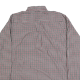 TOMMY HILFIGER Mens Red Black & White Checked Shirt XL Classic Button-Down