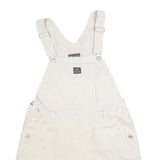 ROUTE 66 Womens Cream Cotton Blend Short Dungarees M W32 L4 Casual Relaxed Fit