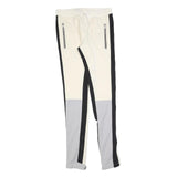 FEAR OF GOD Womens Joggers White & Grey Slim Tapered M W30 L34 Drawstring Zip
