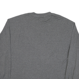 NFL Mens Grey Super Bowl XLVI Long Sleeve Crew Neck Cotton Blend 2XL T-Shirt