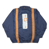 EARTHBOUND Mens Navy & Orange Casual Zip Jacket XL Polyester Blend Sporty