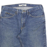 LEE Mens Shorts Blue Denim Regular Fit L W36 Classic Cotton Summer Wear