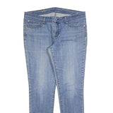 LEVI'S Womens Slim Light Blue Denim Jeans W35 L30 Slim Fit Zip Closure