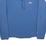 THE NORTH FACE Mens Blue Outdoor Jacket M Polyester Blend Plain Zip Lightweight