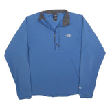 THE NORTH FACE Mens Blue Outdoor Jacket M Polyester Blend Plain Zip Lightweight