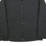 THE NORTH FACE Mens Black Outdoor Jacket M Polyester Woven Plain Zip Lightweight