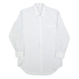KAUF Mens White Shirt S Classic Formal Button-Up Long Sleeve Polyester