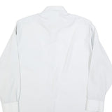 KAUF Mens White Shirt S Classic Formal Button-Up Long Sleeve Polyester