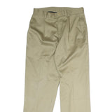 NAUTICA Mens Cotton Beige Regular Straight Leg Trousers W33 L32 Casual Classic